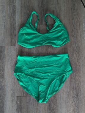 Fabletics Green Bikini Size Large